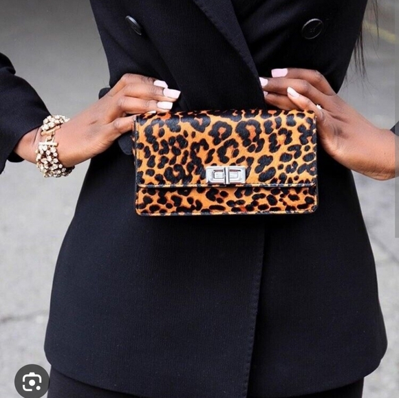 NWT ZARA Leather Leopard Multiway Crossbody Bag - Picture 4 of 7